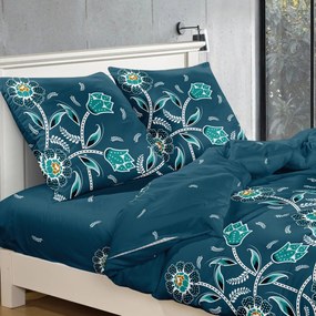 Lenjerie de pat din microfibra Culoare verde inchis, SITTO Dimensiune lenjerie de pat: 2 buc 70 x 80 cm | 160 x 200 cm