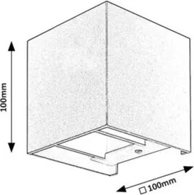 Aplica de perete iluminat exterior ambiental IP54 Solin negru