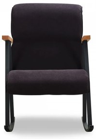 Scaun balansoar Yoka, Futon, 86x60x96 cm, metal, negru