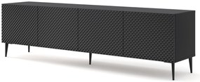 Masă TV C 4D 200 Rowanna (Negru lucios). 1125040