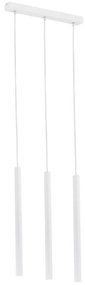Lustra cu 3 pendule design minimalist Etna plus alb