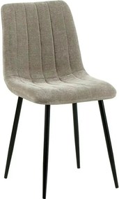 Scaun JET, grej/negru, stofa clasica/metal, 44x54x88 cm