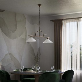 Lustra stil clasic italian din alama cu 2 brate Fiordo