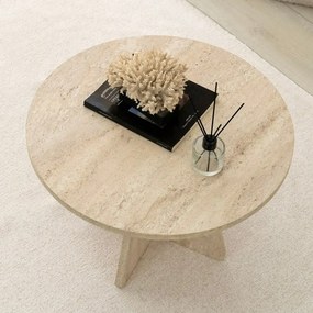 Măsuță de conferință Mushroom Travertine