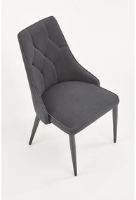 Scaun de bucaterie Marien, gri/negru