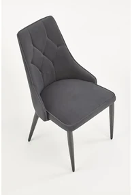 Scaun de bucaterie Marien, gri/negru