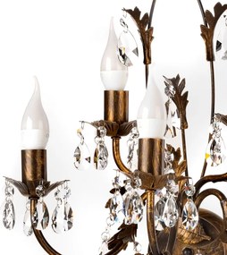 Aplică TERESA 5xE14/6W/230V bronz ONLI