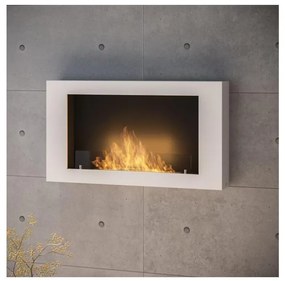 Șemineu BIO de perete InFire 100x56 cm 3kW alb