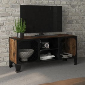 vidaXL Dulap TV ,maro,105x36x47 cm,metal și MDF