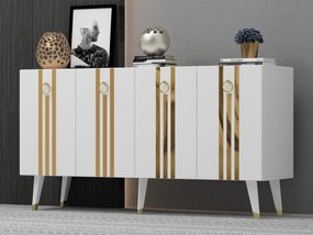 Dulap Pometu (alb + auriu) . 1093455