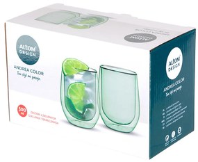 Set 2 pahare termo Altom Andrea, 300 ml, verde