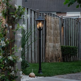 Lampă inteligentă de exterior cu stativ neagră 170 cm cu Wi-Fi ST64 - New Orleans