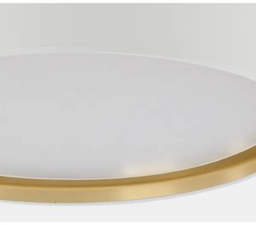 Plafonieră BILBAO 4xE27/15W/230V d. 60 cm albă/aurie