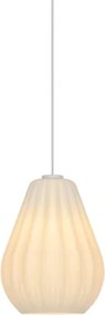 Nordlux - Lampă suspendată SALLINO cu cablu, 1xE27/15W/230V, Ø 24 cm, albă