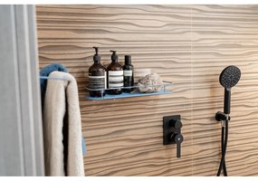 Raft pentru baie albastru deschis autoadeziv din metal Grena – Compactor