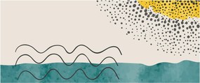 Tablou - pictură abstractă de plajă N⁰1 (120x50 cm)