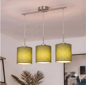 Brilagi - Lustră LED suspendată cu cablu NUBILA 3xE27/60W/230V verde