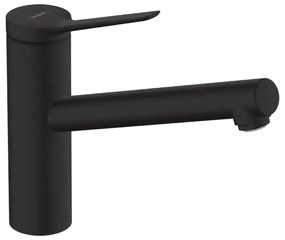 Baterie de bucatarie, Hansgrohe, Zesis M33 150, negru mat