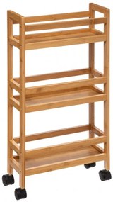 Etajera Rauli, bambus, 36 x 15 x H. 74.5 cm