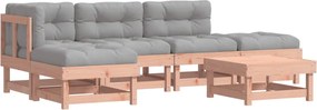 vidaXL Set mobilier de grădină cu perne, 6 piese, lemn masiv Douglas