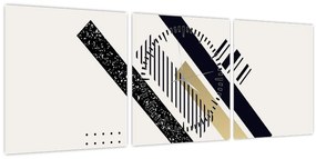 Tablou - Forme geometrice N⁰5 (cu ceas) (90x30 cm)