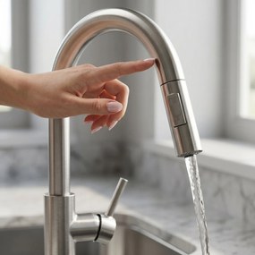 Baterie de bucătărie Rea Fresh Touch Brush Nickel