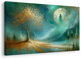 Tablou arborele vieții în lumina lunii