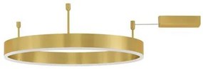 Lustra/Plafoniera LED dimabila design circular MOTIF bronz 60cm