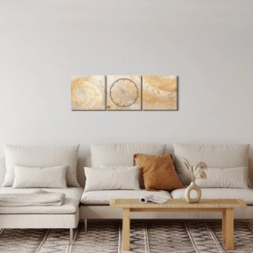Tablou - Textura modelată (cu ceas) (90x30 cm)
