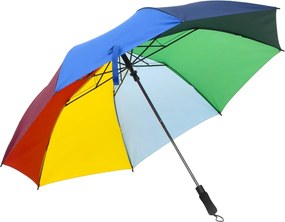 vidaXL Umbrelă pliabilă automată, multicolor, 124 cm