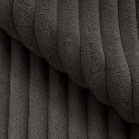 Colțar gri închis extensibil, cu spațiu de depozitare, cu tapițerie din catifea reiată (cu colț pe partea dreaptă) Sarina – Ropez