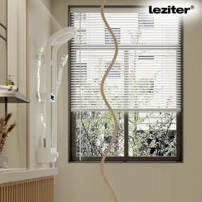 Set de duș digital Tropic cu baterie termostatică, alb