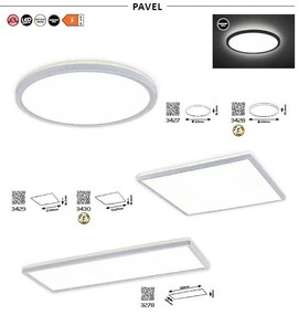 Plafoniera LED design slim modern Pavel 42cm