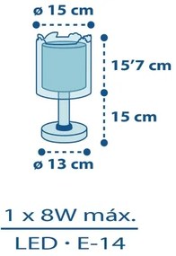 Dalber D-76111 - Veioză copii MY LITTLE JUNGLE 1xE14/8W/230V