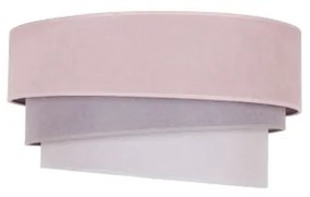 Lustră pe cablu Duolla TRIO 1xE27/15W/230V d. 45 cm roz/gri/alb