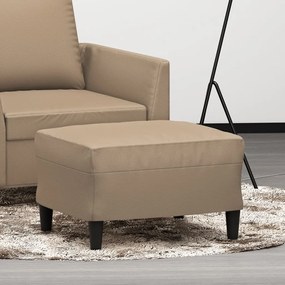 vidaXL Taburet, cappuccino, 60x50x41 cm, piele ecologică