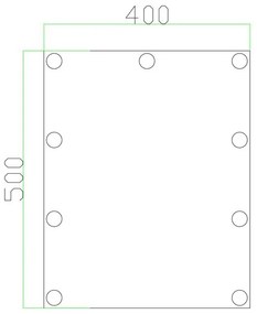 Oglindă LED cu funcție de iluminare 9xLED/1W/230V 3000/4000/6000K 50x40 cm IP44