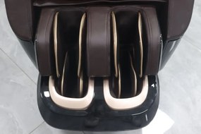 RESIGILAT- Fotoliu de masaj MAXIMUS, AI voce, Incalzire, Bluetooth, Display, Ecran tactil, Controler rapid cotiera, Zero Gravity, 2 Boxe, Moduri Automate, Suport Picioare extensibil, Piele Ecologica Premium, Negru