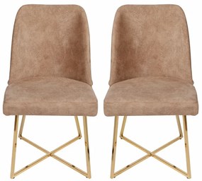 Set de scaune de sufragerie Madrid Brown, 2 bucăți, 2 buc.
