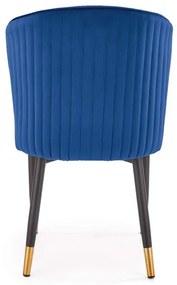 Scaun K446 Velvet Bleumarin – l51 x A55 x h86 cm