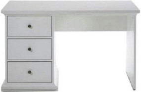 Birou PARIS, alb, DTD infoliat, 130x62x74 cm