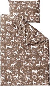 Lenjerie de pat din bumbac maro JELEN Dimensiune lenjerie de pat: 70 x 90 cm | 140 x 200 cm