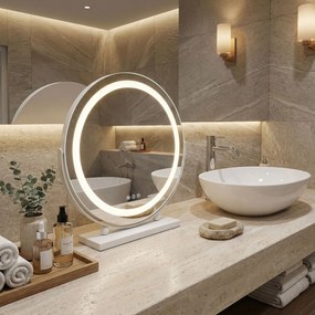 Oglindă LED MAKE-UP White 40 cm