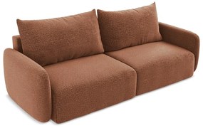 Canapea cărămizie extensibilă/cu spațiu de depozitare 238 cm Kalena – Makamii