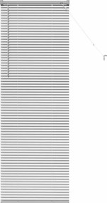 vidaXL Jaluzele venetiene Manual Argintiu 175 x 55 cm Aluminiu