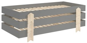 Set MODULO format din 3 Pat copii MODULO (90 x 200 cm) cu picioare Pat copii în formă de săgeată.