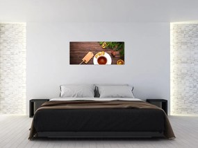 Tablou - ceașca cu decorații (120x50 cm)