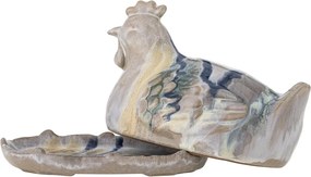 Untieră ceramică în formă de găină, din ceramică glazurată manual, 19×13×13 cm, „Heni"