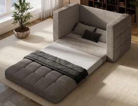 Canapea Kastol , beige bouclé extensibil, 137x71x74 cm – Royal 18