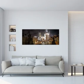Tablou cu Poarta de pulbere iluminată (120x50 cm), în 40 de alte dimensiuni noi